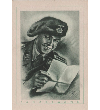Postkarte - Panzermann