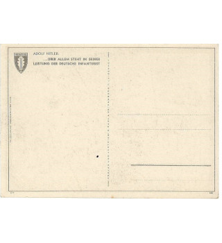 Postkarte -Infanterie im Kampfr