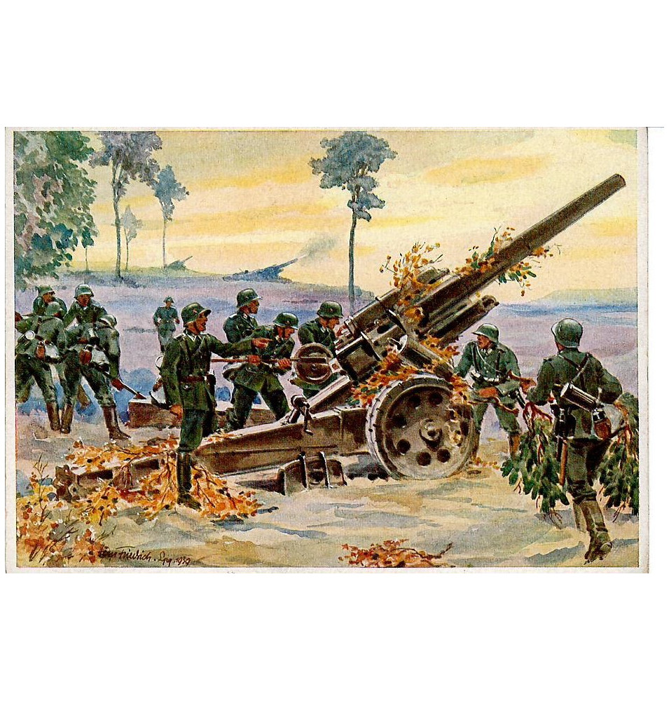 Postkarte - Artillerie