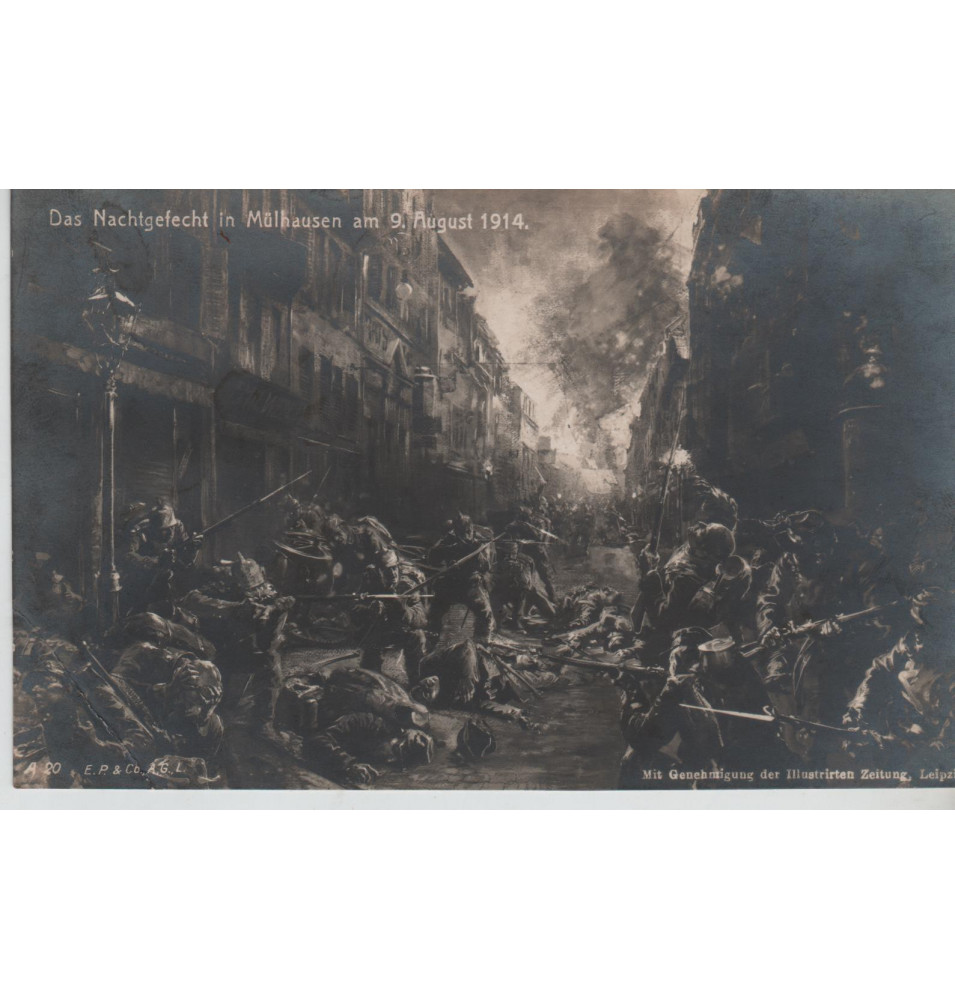 *Das Nachtgefecht in Mülhausen 9 August 1914*