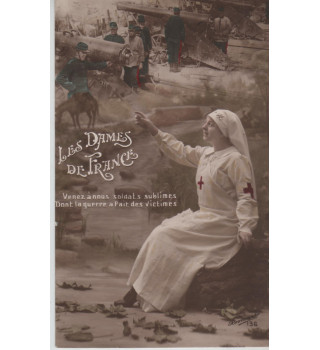 Carte postale patriotique française