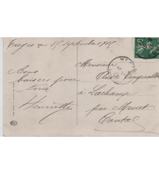 Carte postale patriotique française