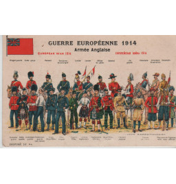 Carte postale armée alliés