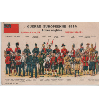 Carte postale armée alliés