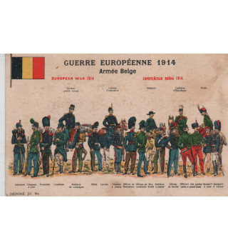 Carte postale armée alliés