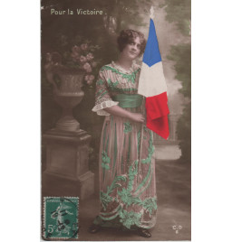 Carte postale patriotique française