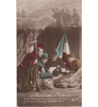 *Französische patriotische Postkarte*