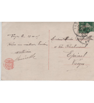 Carte postale patriotique française