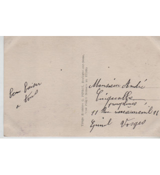 Carte postale patriotique française