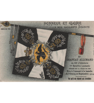 Carte postale patriotique française