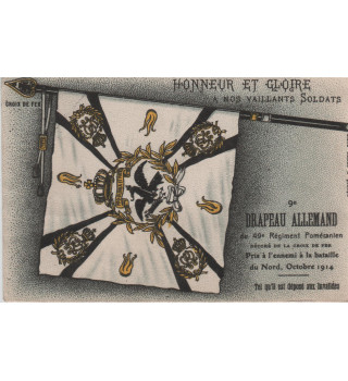 Carte postale patriotique française