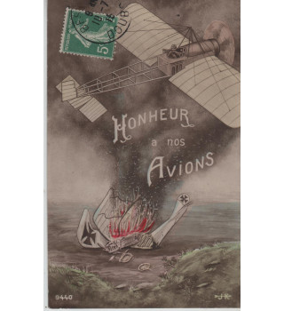 Carte postale patriotique française