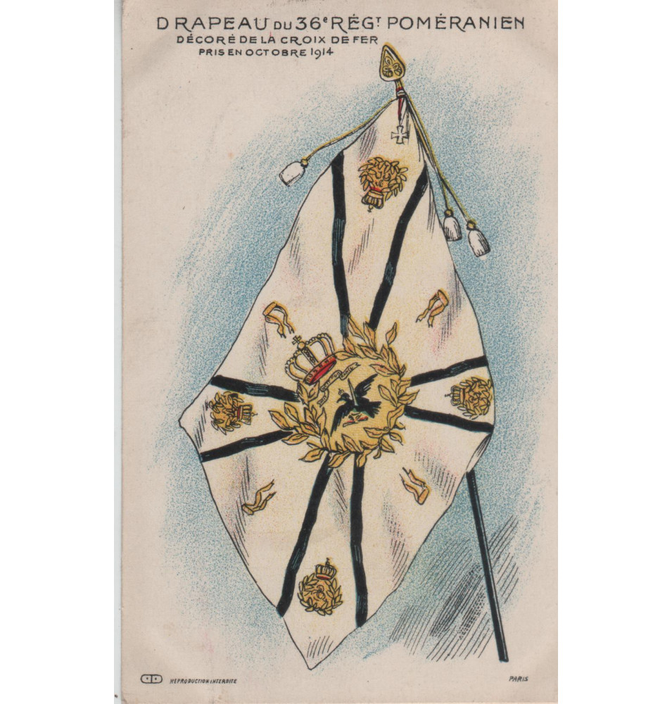 Carte postale patriotique française