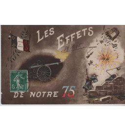 *Französische patriotische Postkarte*