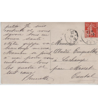 Carte postale patriotique française