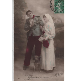 Carte postale patriotique française