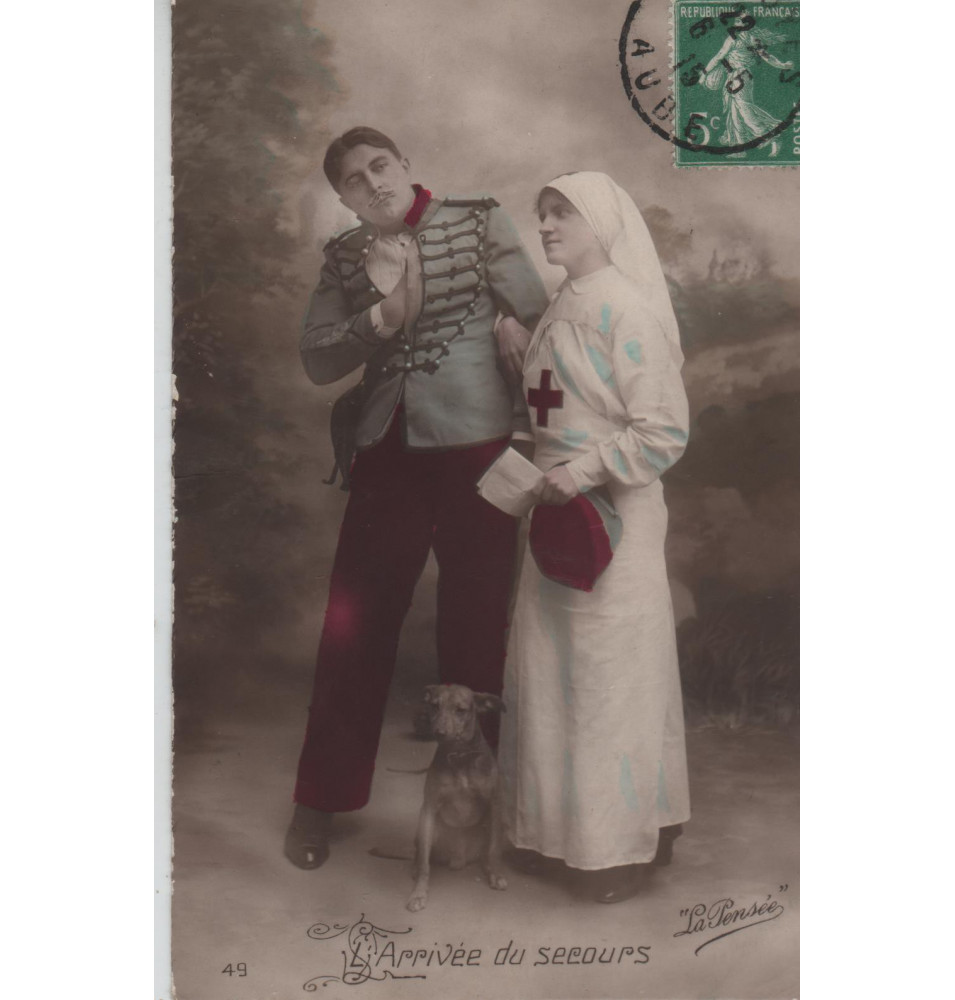 Carte postale patriotique française