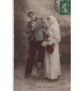 Carte postale patriotique française