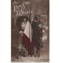 Carte postale patriotique française