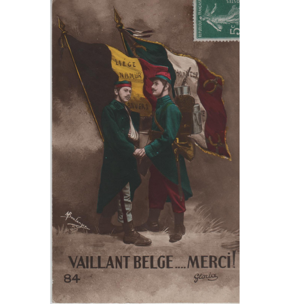 Carte postale armée alliés