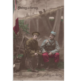 Carte postale armée alliés