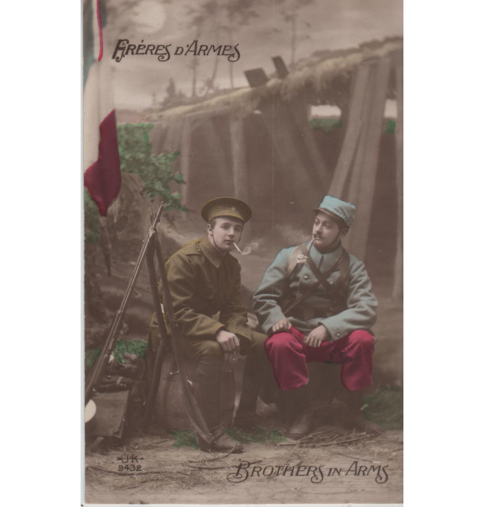 Carte postale armée alliés