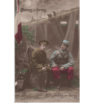 Carte postale armée alliés