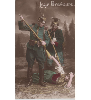 Carte postale patriotique française