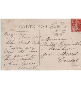 Carte postale patriotique française