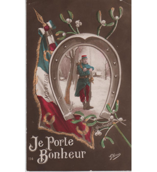 Carte postale patriotique française