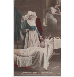 Carte postale patriotique française