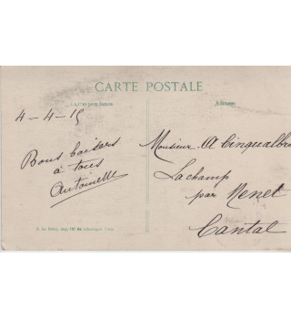 Carte postale patriotique française