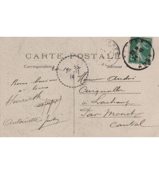 Carte postale patriotique française