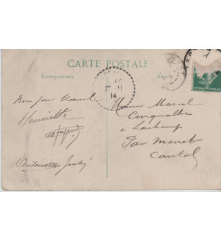 Carte postale patriotique française