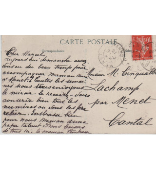 Carte postale patriotique française