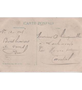 Carte postale patriotique française