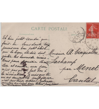 Carte postale patriotique française