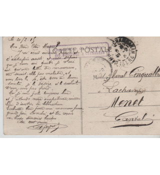 Carte postale patriotique française