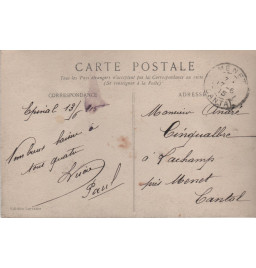 Carte postale patriotique française