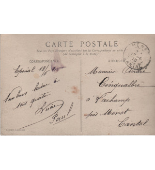 *Französische patriotische Postkarte*