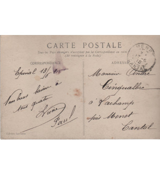 Carte postale patriotique française