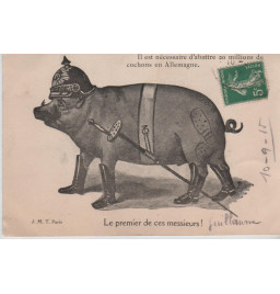 *Französische patriotische Postkarte*