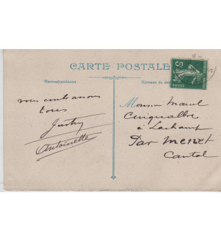 Carte postale patriotique française