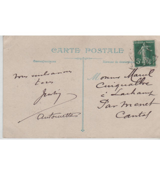 Carte postale patriotique française