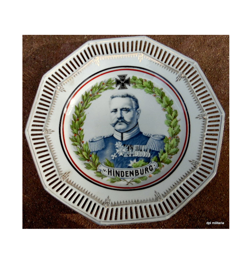 *Assiette patriotique Hindenburg*