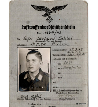 *Certificat tireur Luftwaffe*