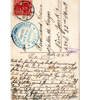 *Patriotische Postkarte*