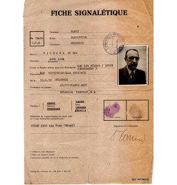 *Dossier fiche signalétique...