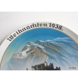 *Assiette de noël - 1938 Hohensalzburg*