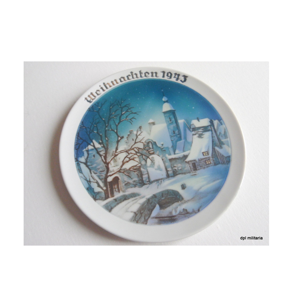 **Assiette de noël plate édition de 1943* *